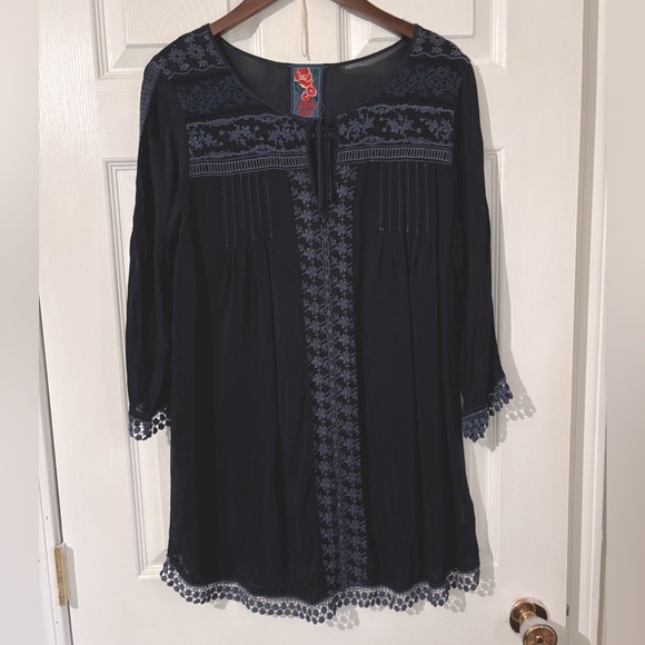 Johnny Was | Dresses | Johnny Was Embroidered Boho Shift Dresstunic ...